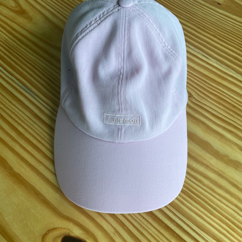 Lululemon Light Pink Women’s Logo Hat Baseball Athletic Cap Sporty Tennis